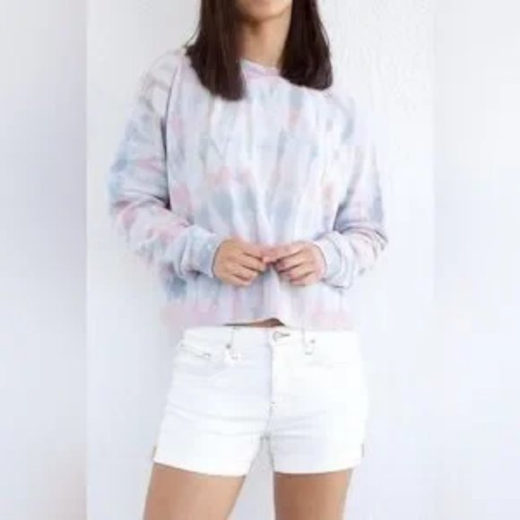 Velvet by Graham & Spencer Tops - Womens Velvet by Graham Spencer Pink Blue White Jody Tie Dye Sweatshirt Top XL *